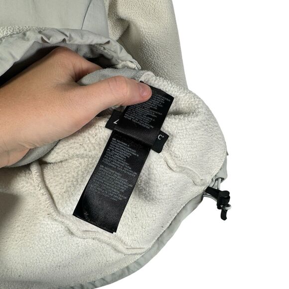 North Face ANLP White Denali Fleece Jacket Full Zip FLAW Womens Size Medium - Picture 8 of 11